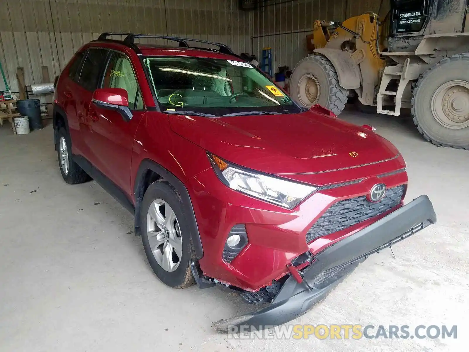 1 Photograph of a damaged car JTMP1RFV8KD009026 TOYOTA RAV4 2019