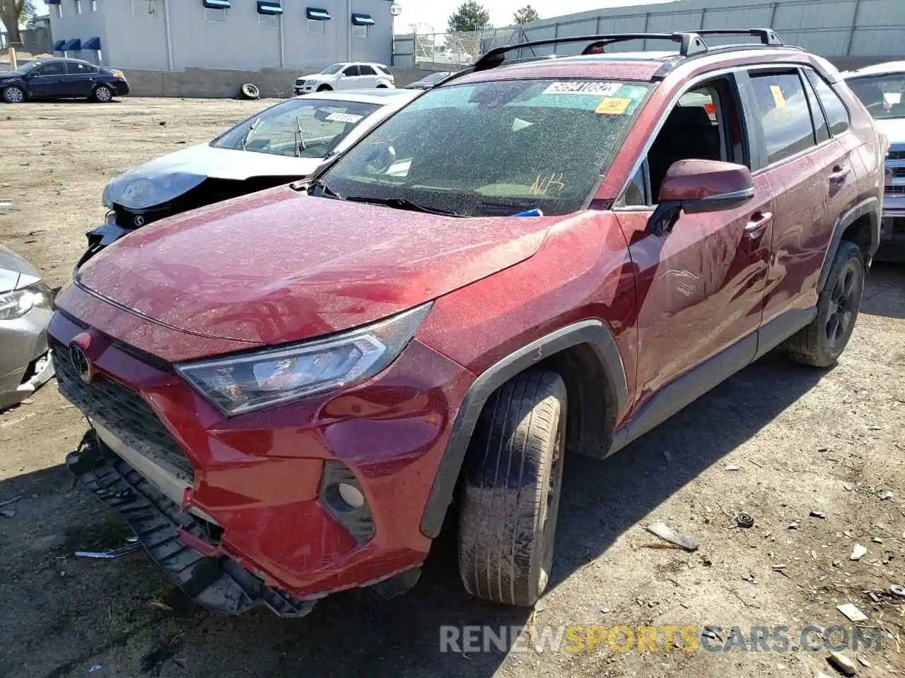 2 Photograph of a damaged car JTMP1RFV8KD009558 TOYOTA RAV4 2019