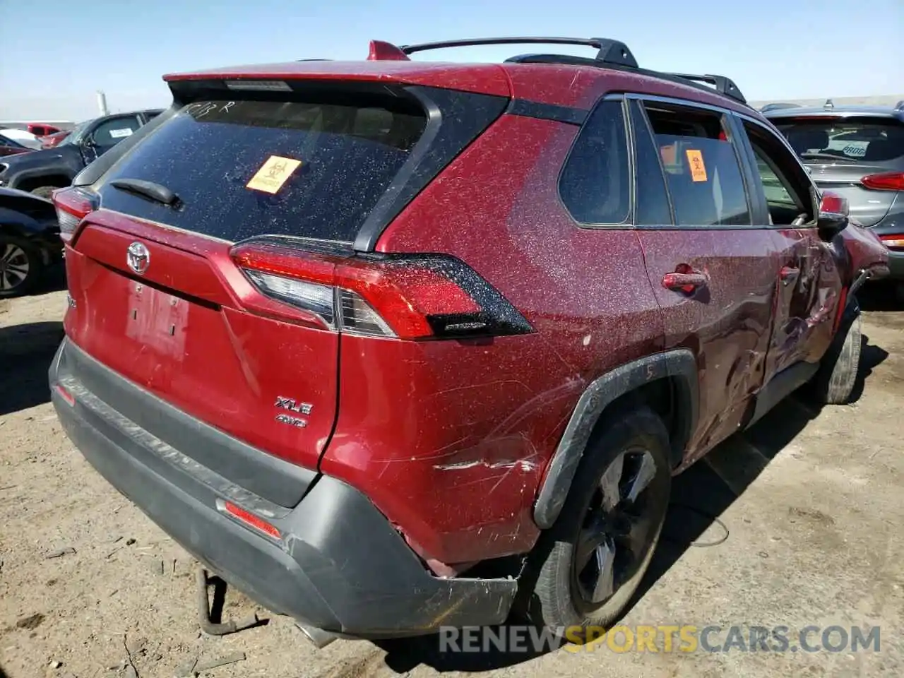 4 Photograph of a damaged car JTMP1RFV8KD009558 TOYOTA RAV4 2019