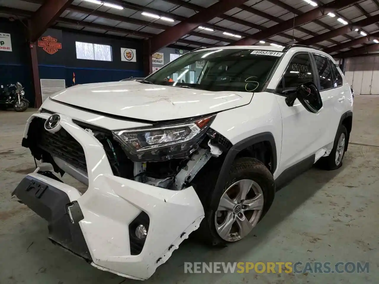 2 Photograph of a damaged car JTMP1RFV8KD023878 TOYOTA RAV4 2019