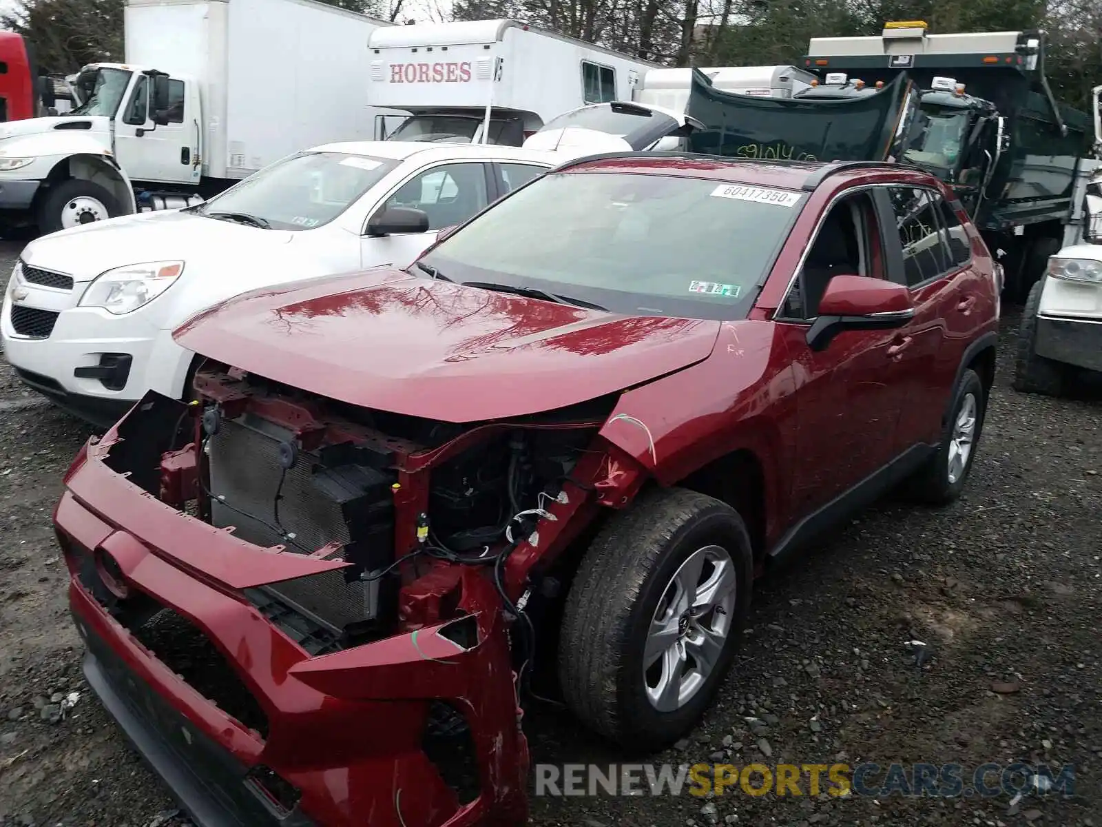 2 Photograph of a damaged car JTMP1RFV8KD500146 TOYOTA RAV4 2019