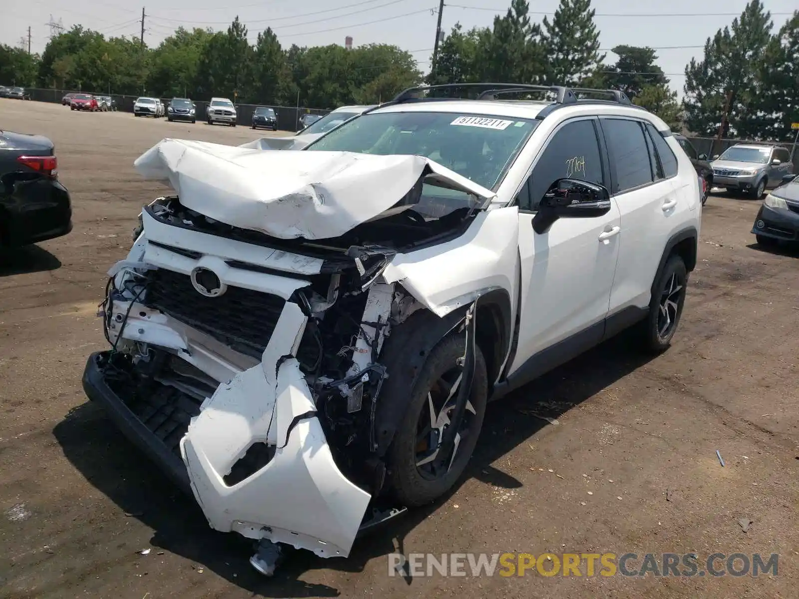 2 Photograph of a damaged car JTMP1RFV8KD500650 TOYOTA RAV4 2019