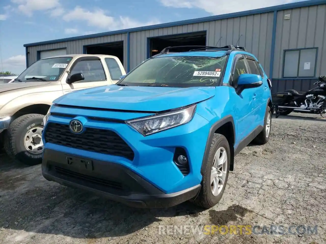 2 Photograph of a damaged car JTMP1RFV8KD503015 TOYOTA RAV4 2019