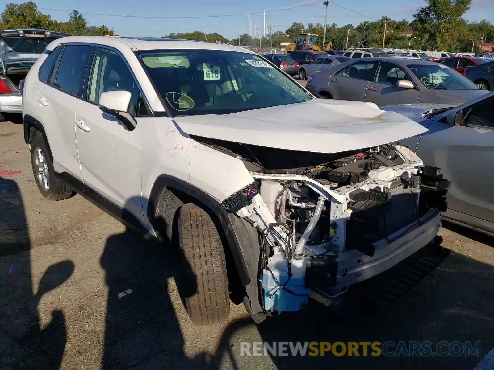 1 Photograph of a damaged car JTMP1RFV8KD512474 TOYOTA RAV4 2019