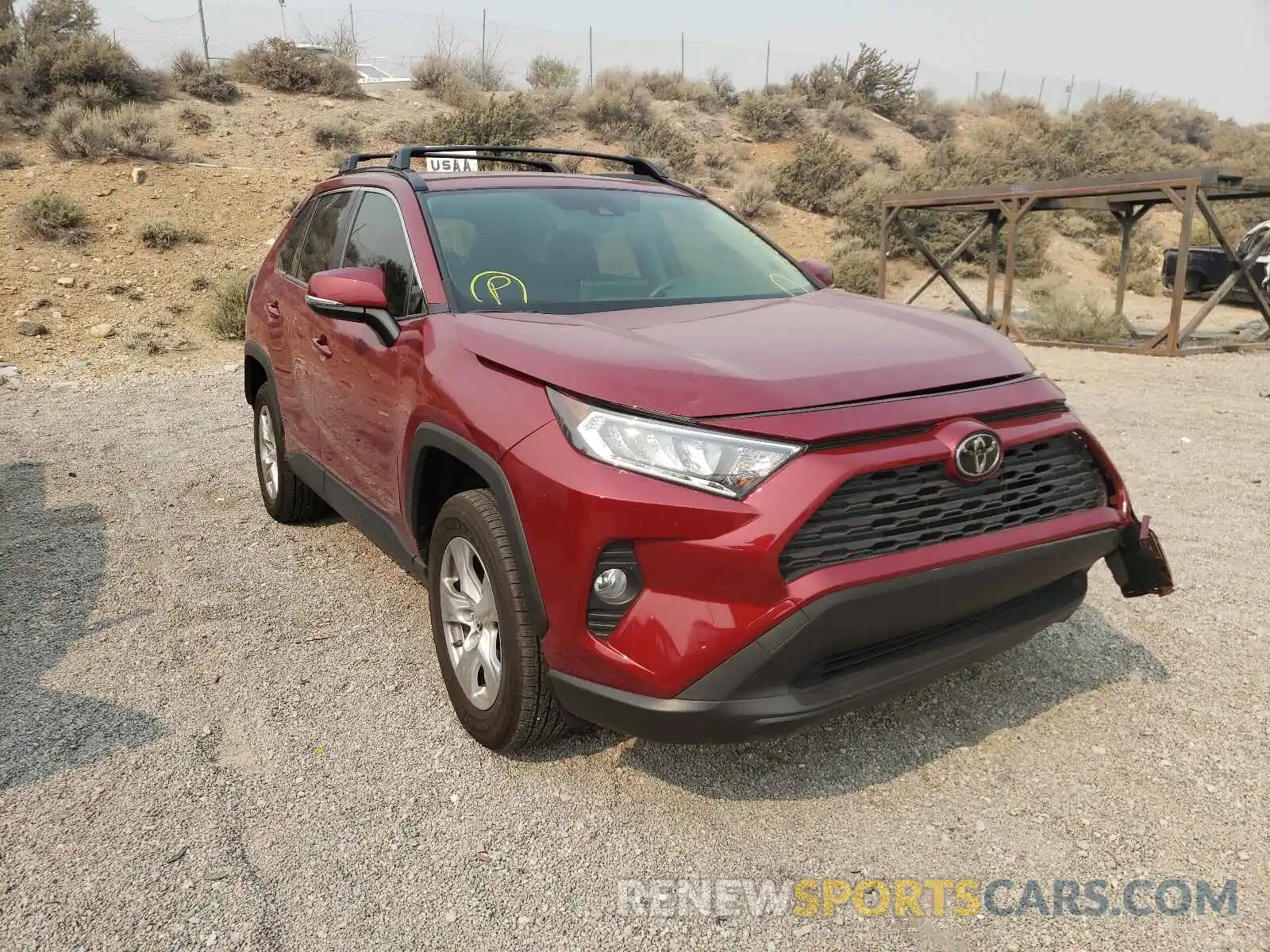 1 Photograph of a damaged car JTMP1RFV8KD516458 TOYOTA RAV4 2019