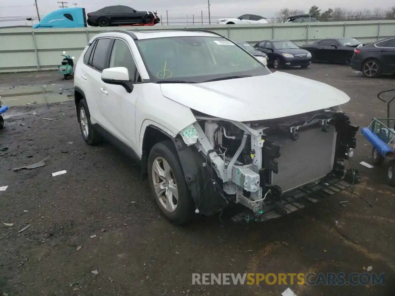 1 Photograph of a damaged car JTMP1RFV8KJ001428 TOYOTA RAV4 2019