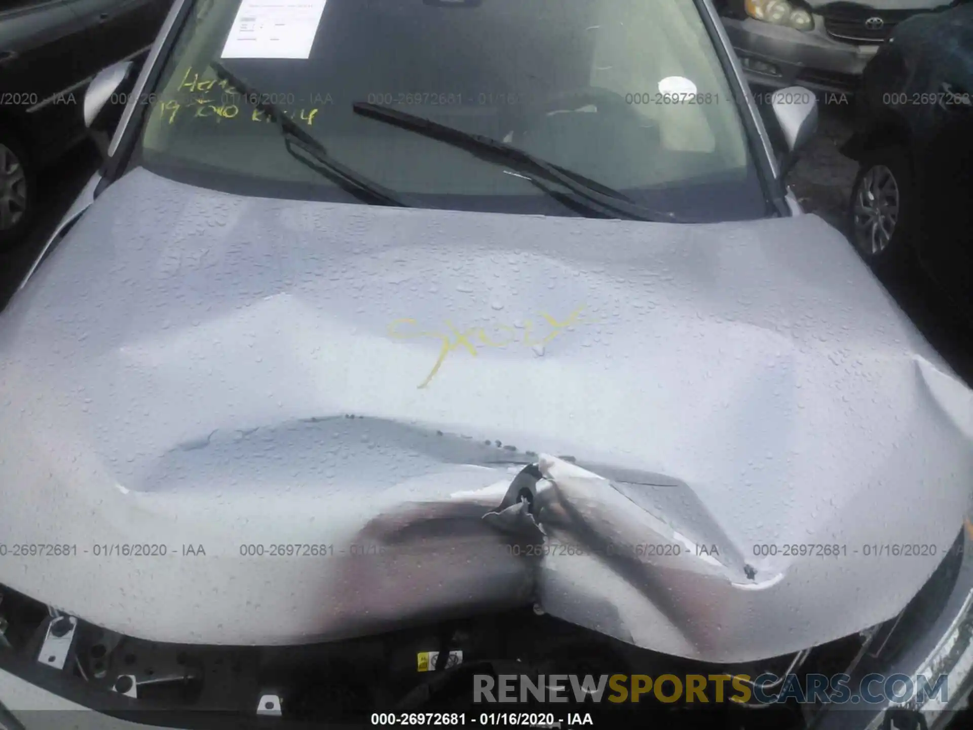 10 Фотография поврежденного автомобиля JTMP1RFV8KJ001610 TOYOTA RAV4 2019