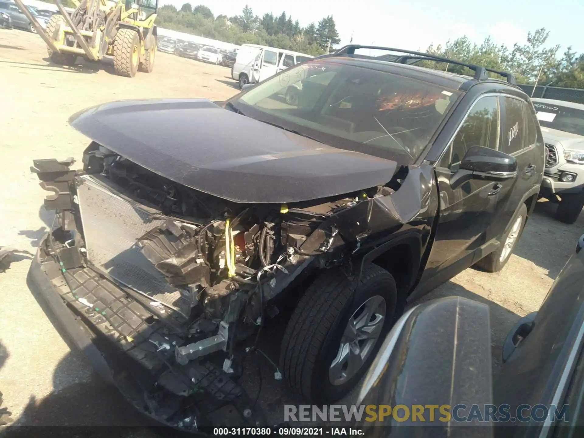 2 Photograph of a damaged car JTMP1RFV8KJ022988 TOYOTA RAV4 2019