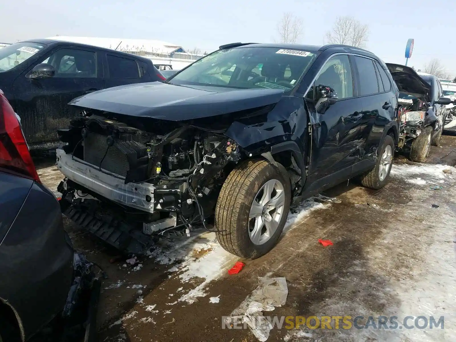 2 Photograph of a damaged car JTMP1RFV9KD003851 TOYOTA RAV4 2019