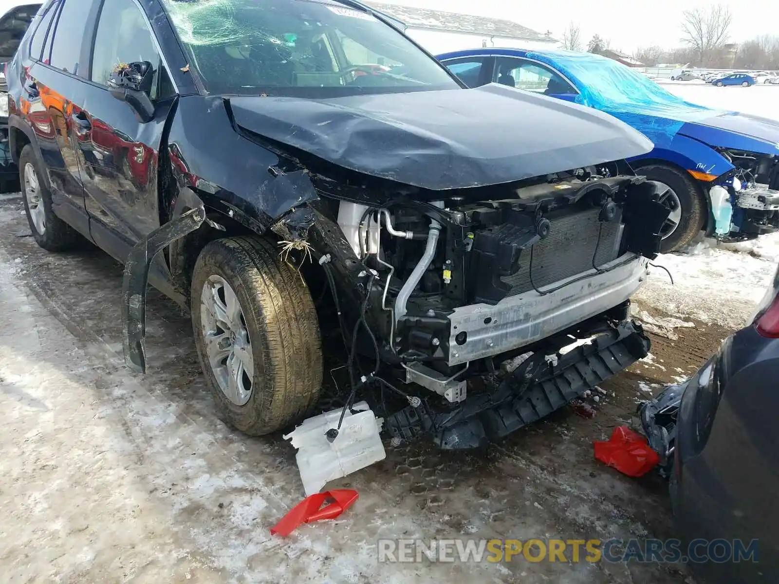 9 Photograph of a damaged car JTMP1RFV9KD003851 TOYOTA RAV4 2019