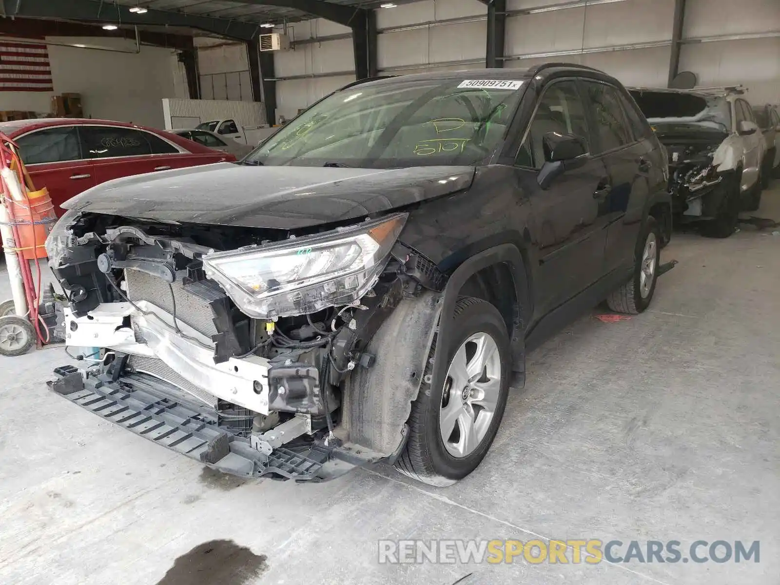 2 Photograph of a damaged car JTMP1RFV9KD005101 TOYOTA RAV4 2019