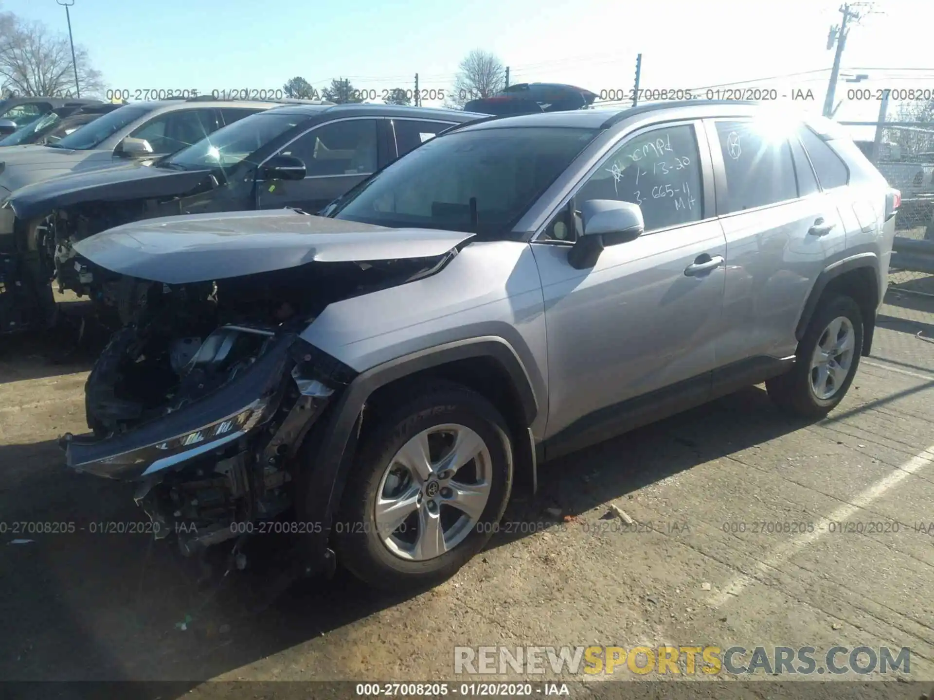 2 Photograph of a damaged car JTMP1RFV9KD010346 TOYOTA RAV4 2019