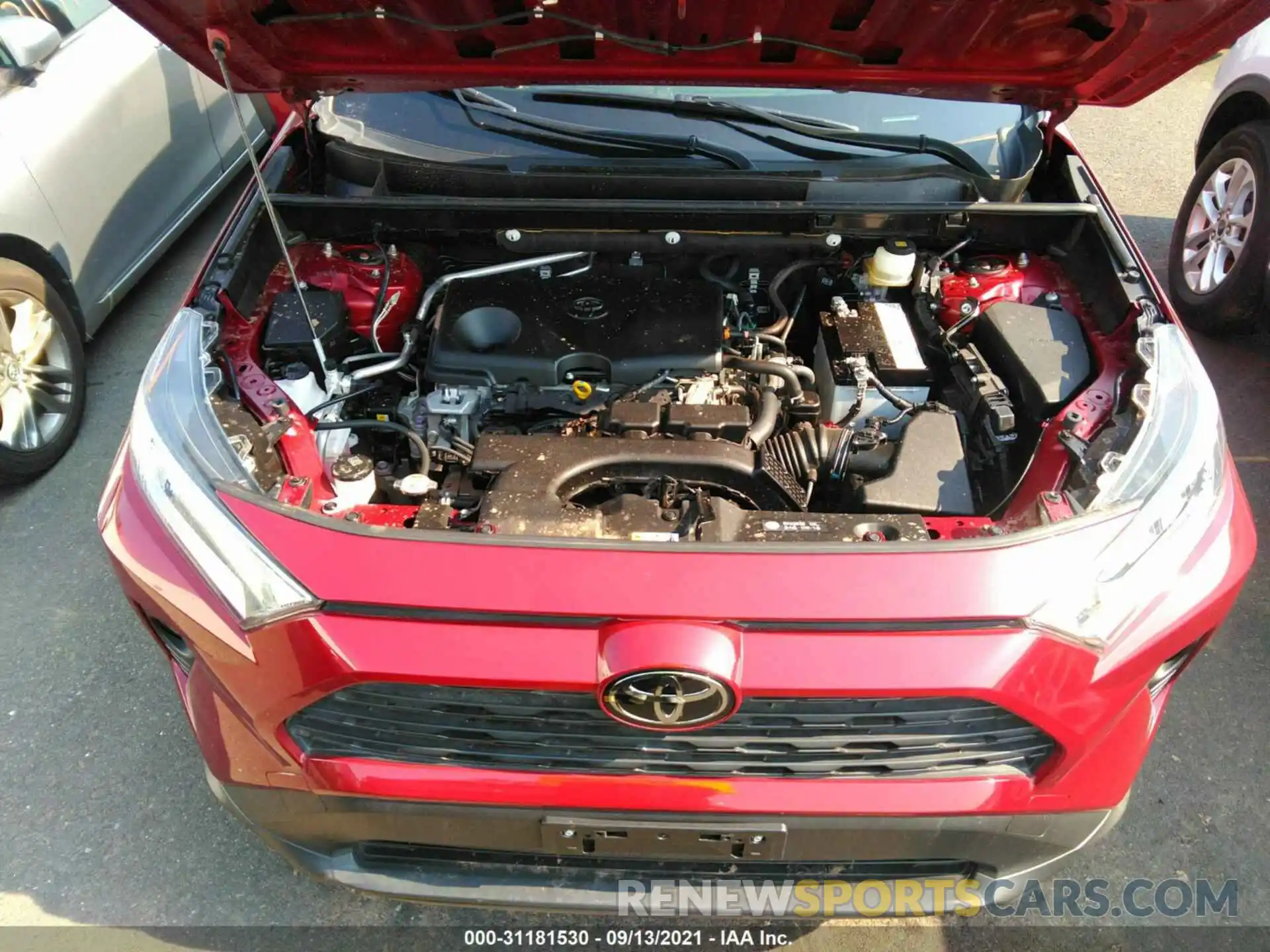 10 Фотография поврежденного автомобиля JTMP1RFV9KD033495 TOYOTA RAV4 2019