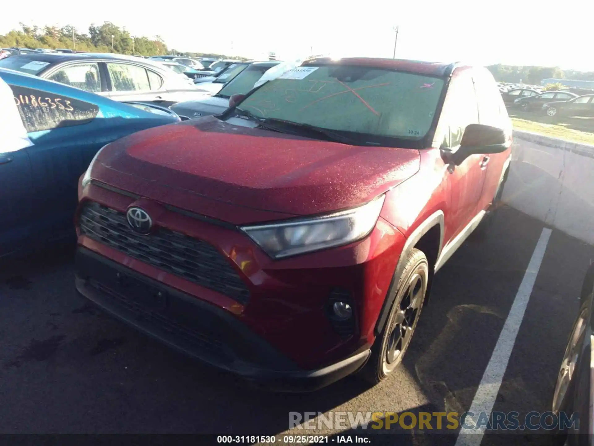 2 Photograph of a damaged car JTMP1RFV9KD033495 TOYOTA RAV4 2019