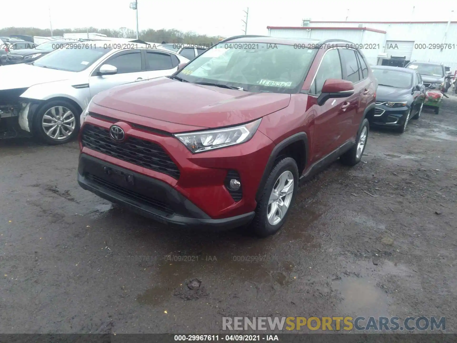 2 Photograph of a damaged car JTMP1RFV9KD037594 TOYOTA RAV4 2019