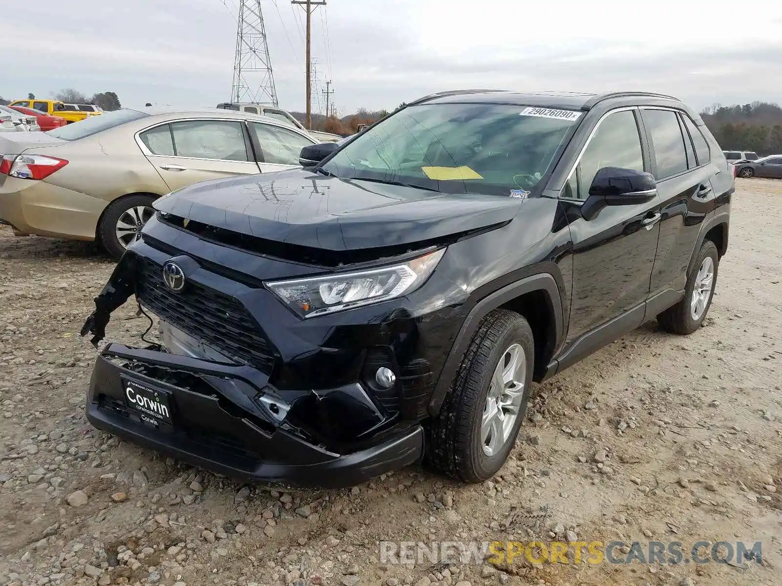 2 Фотография поврежденного автомобиля JTMP1RFV9KD502424 TOYOTA RAV4 2019