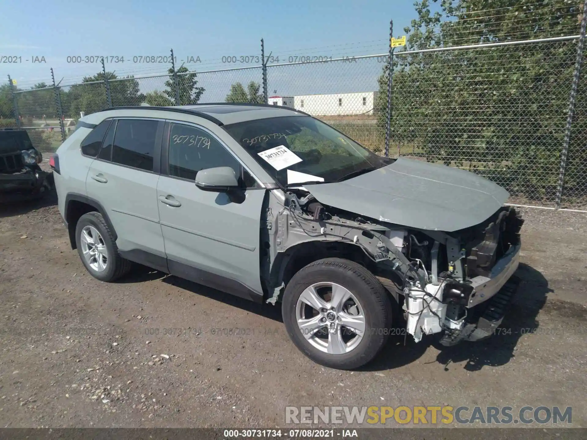 1 Photograph of a damaged car JTMP1RFV9KJ001258 TOYOTA RAV4 2019