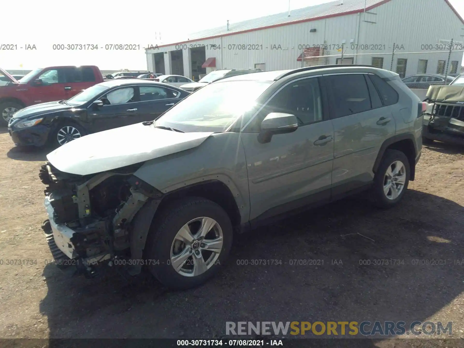 2 Photograph of a damaged car JTMP1RFV9KJ001258 TOYOTA RAV4 2019