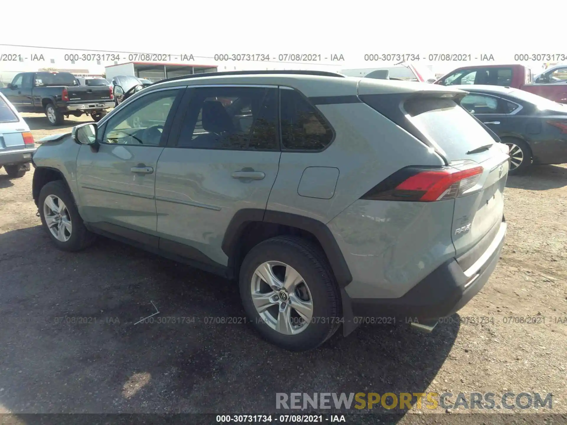 3 Фотография поврежденного автомобиля JTMP1RFV9KJ001258 TOYOTA RAV4 2019