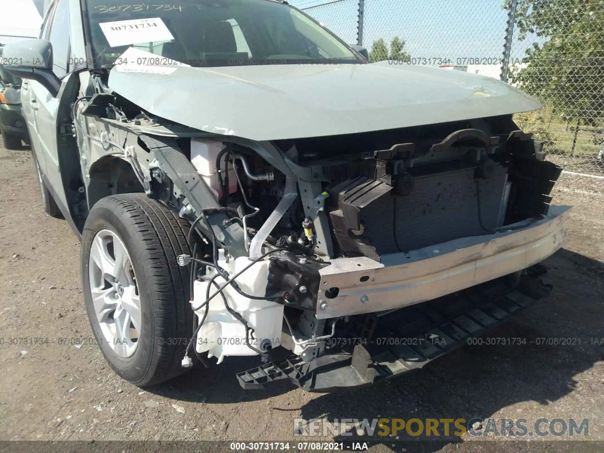 6 Photograph of a damaged car JTMP1RFV9KJ001258 TOYOTA RAV4 2019