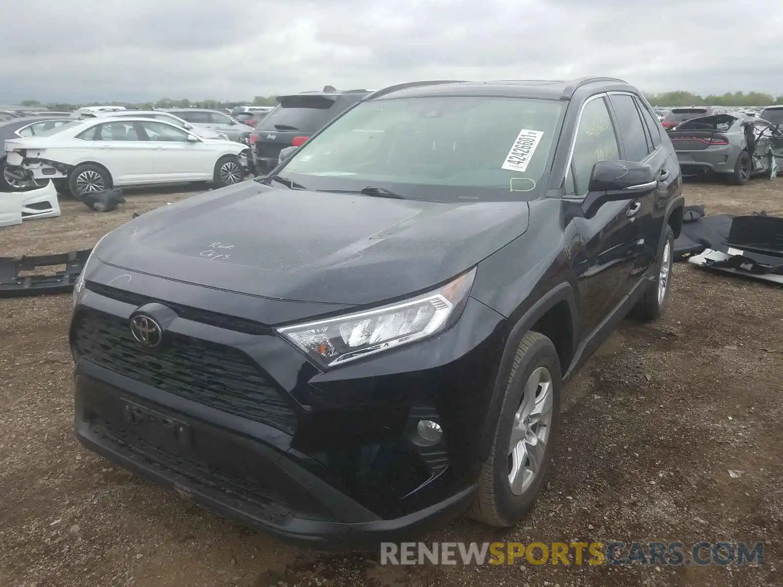 2 Photograph of a damaged car JTMP1RFVXKD006144 TOYOTA RAV4 2019