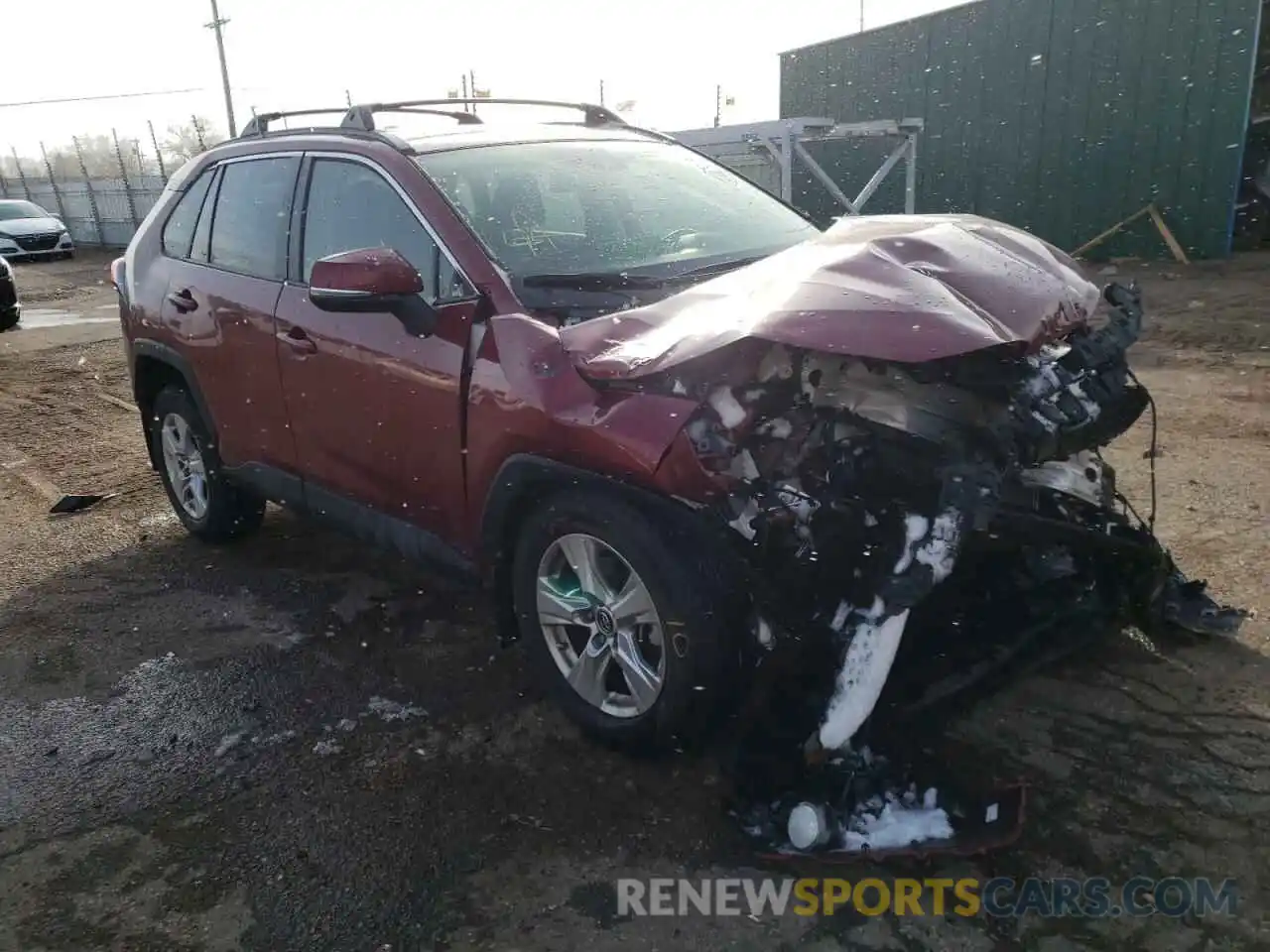 1 Photograph of a damaged car JTMP1RFVXKD010386 TOYOTA RAV4 2019