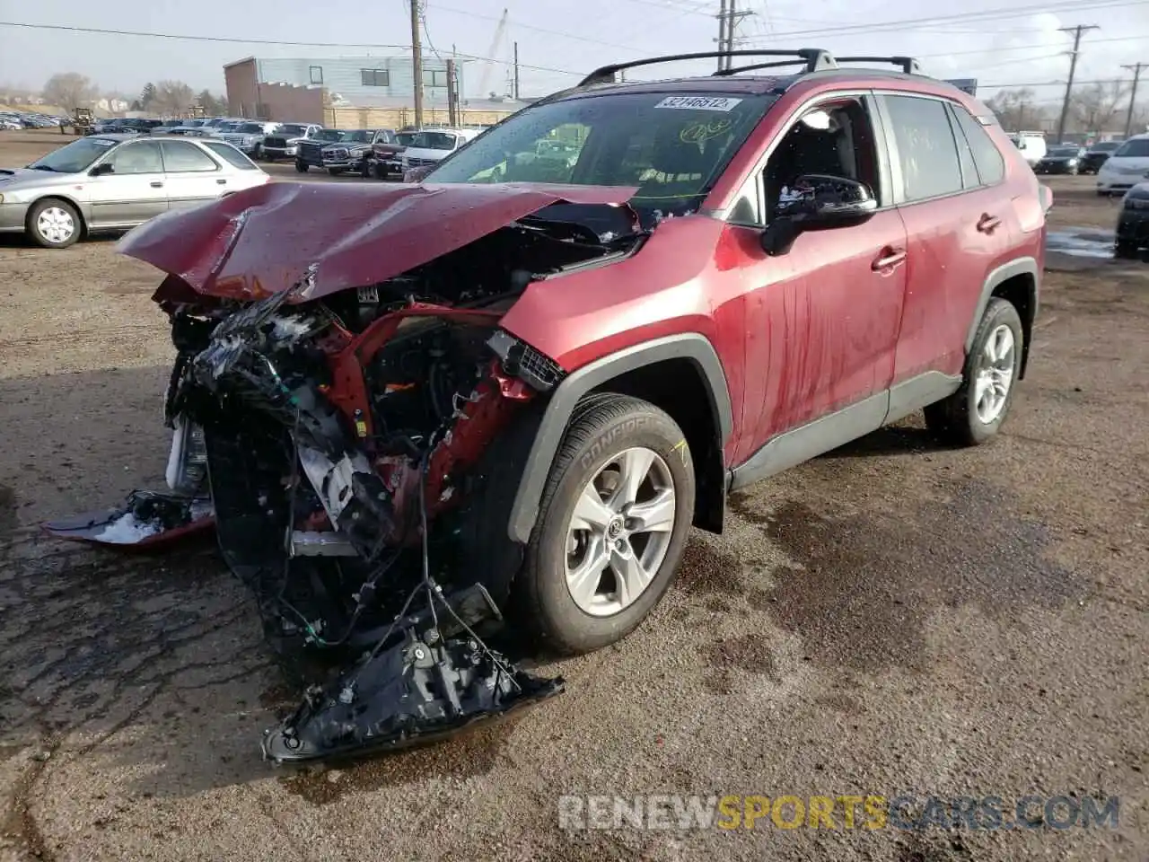 2 Photograph of a damaged car JTMP1RFVXKD010386 TOYOTA RAV4 2019