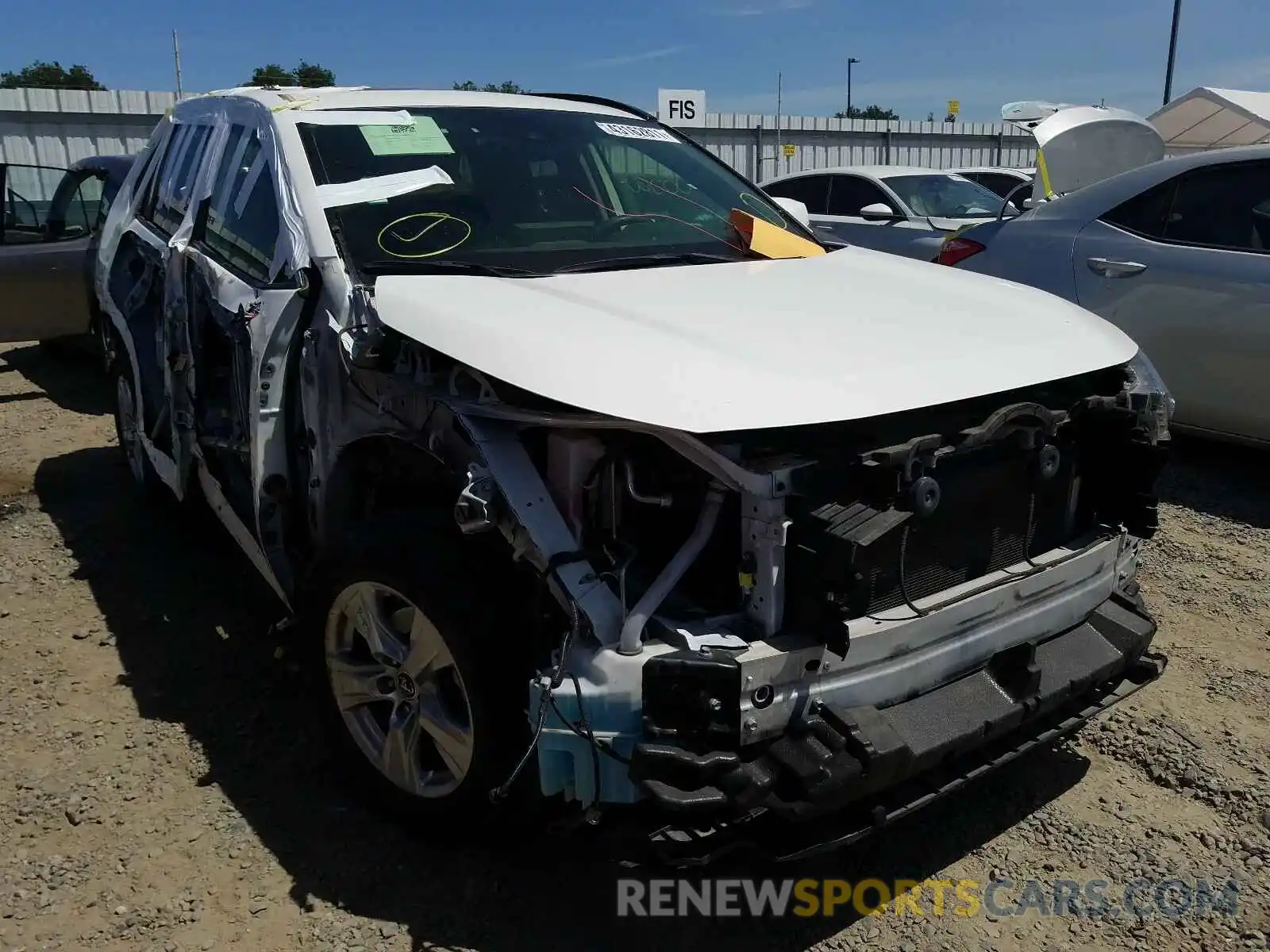 1 Photograph of a damaged car JTMP1RFVXKD011473 TOYOTA RAV4 2019