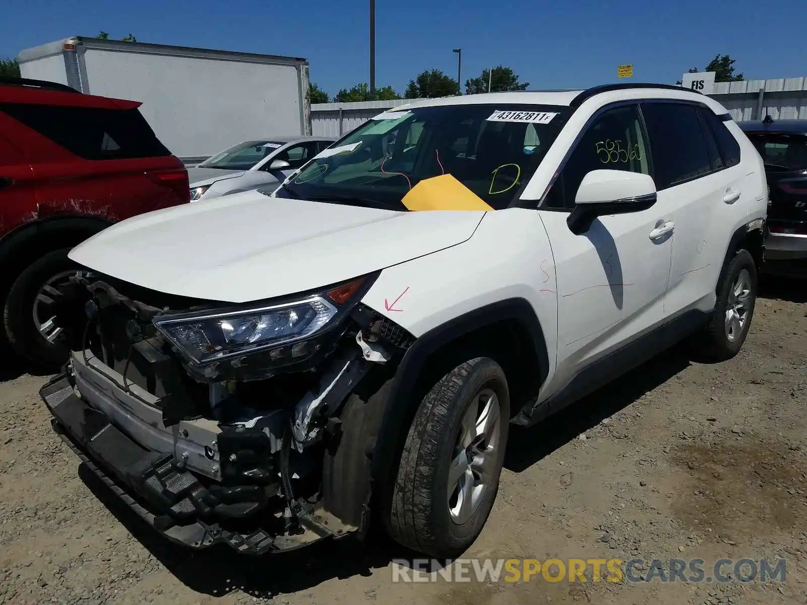 2 Photograph of a damaged car JTMP1RFVXKD011473 TOYOTA RAV4 2019