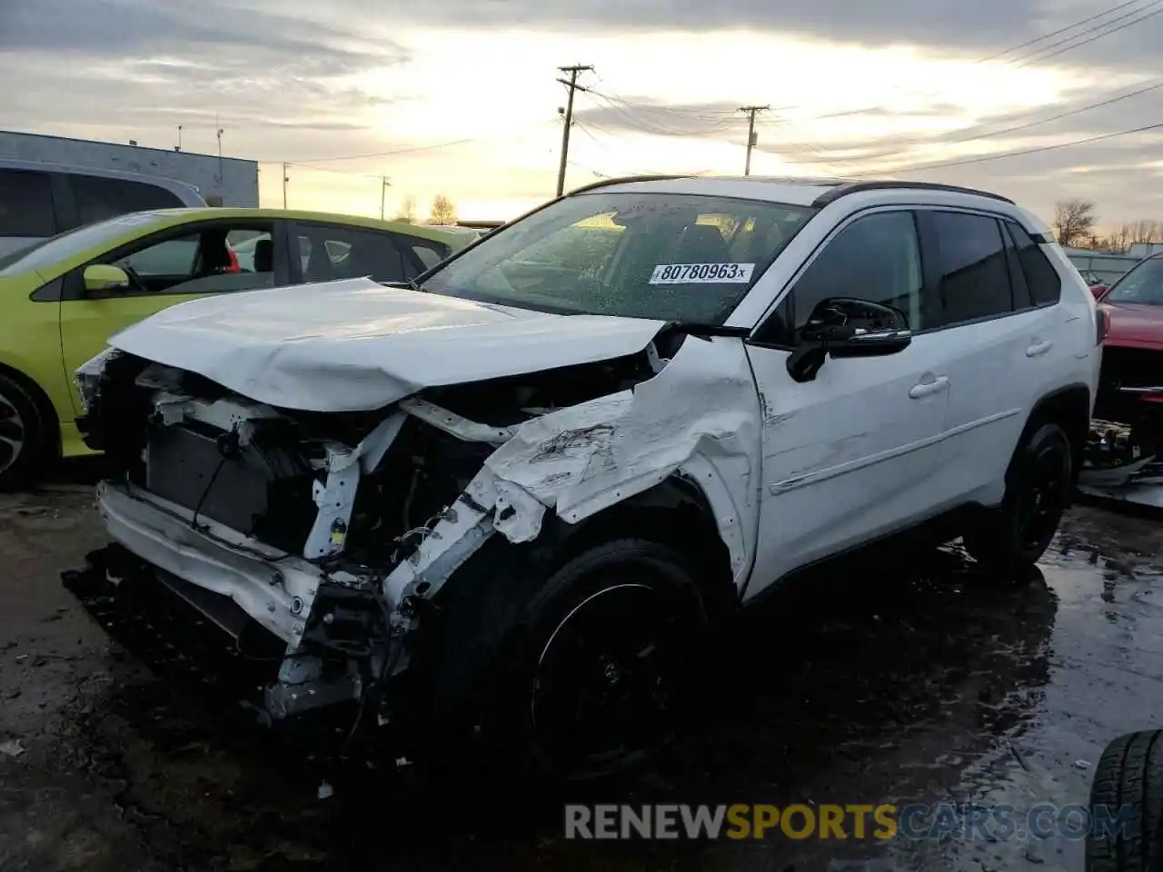 1 Photograph of a damaged car JTMP1RFVXKD022117 TOYOTA RAV4 2019