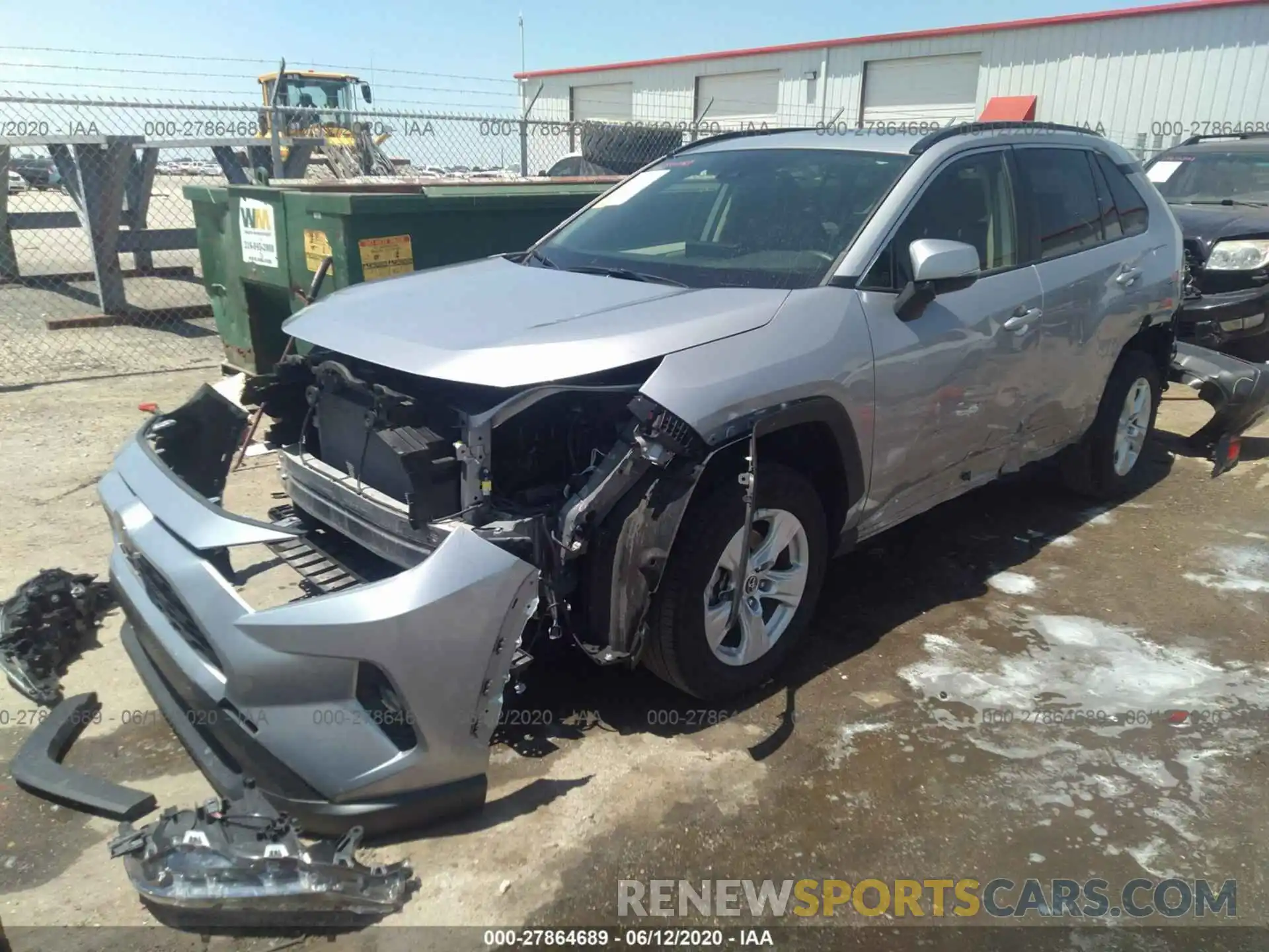 2 Photograph of a damaged car JTMP1RFVXKD027740 TOYOTA RAV4 2019