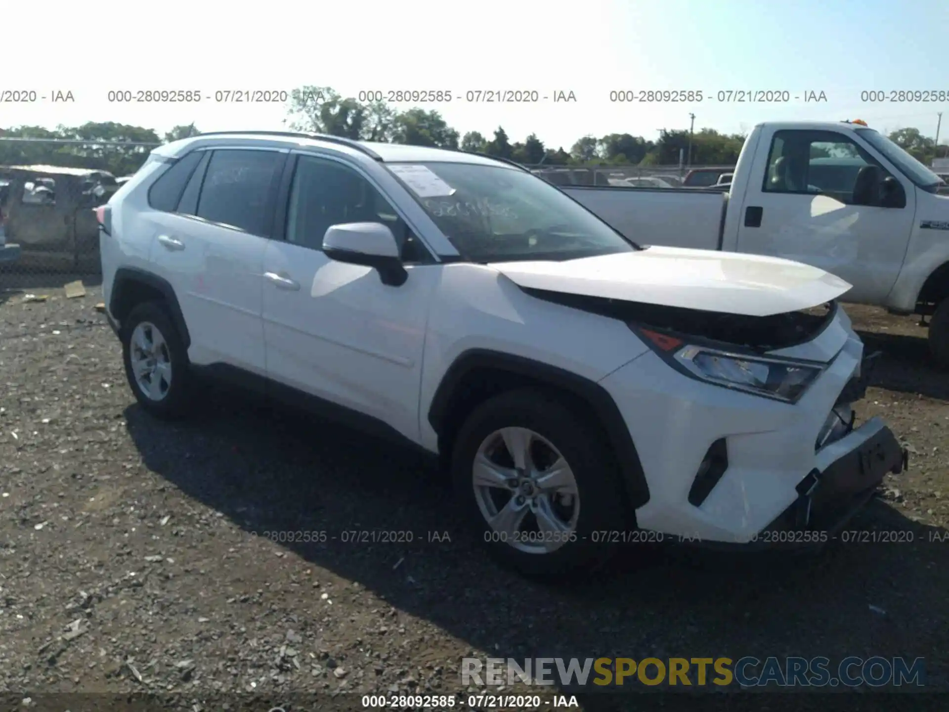 1 Photograph of a damaged car JTMP1RFVXKD504120 TOYOTA RAV4 2019