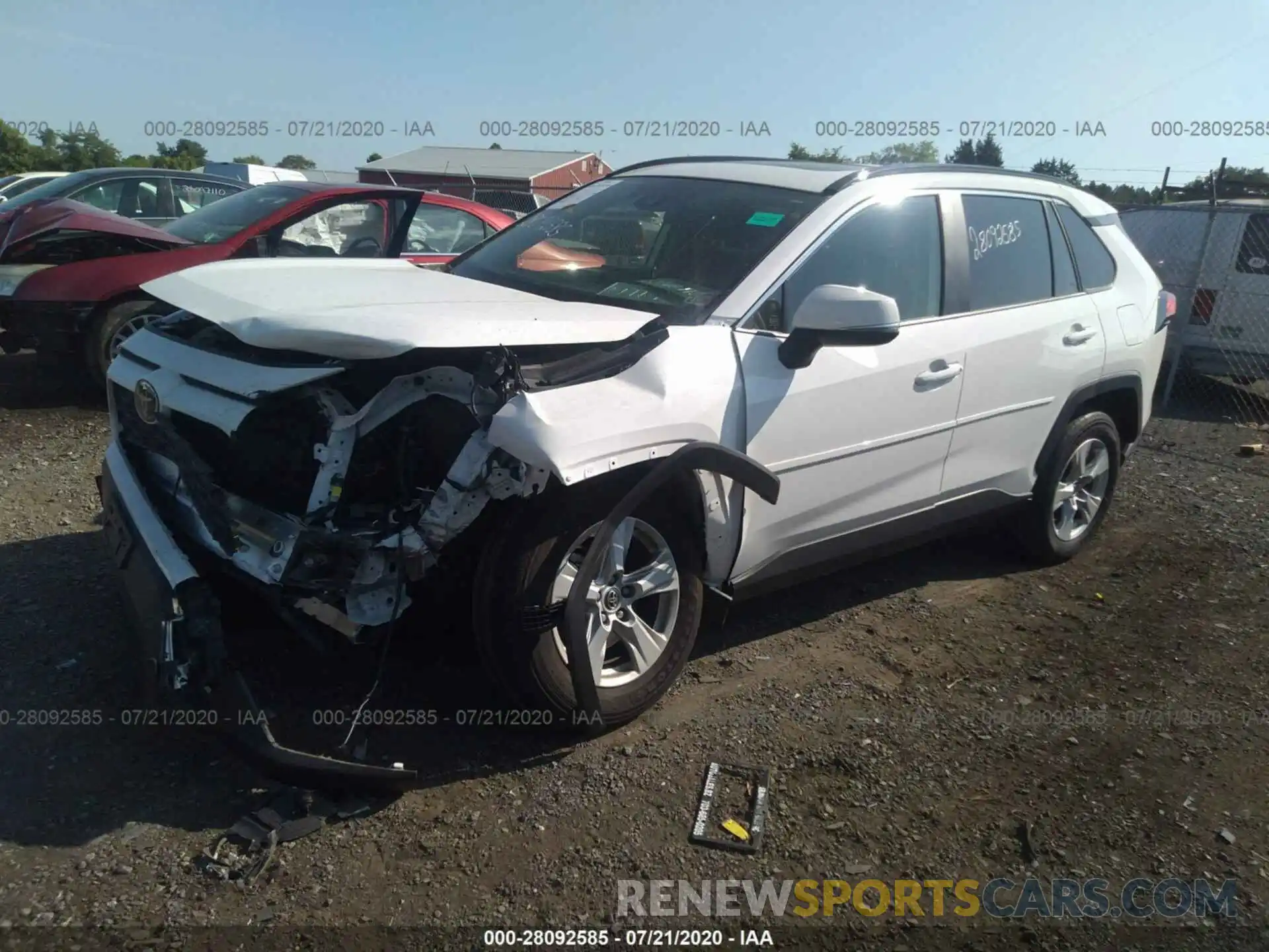 2 Photograph of a damaged car JTMP1RFVXKD504120 TOYOTA RAV4 2019