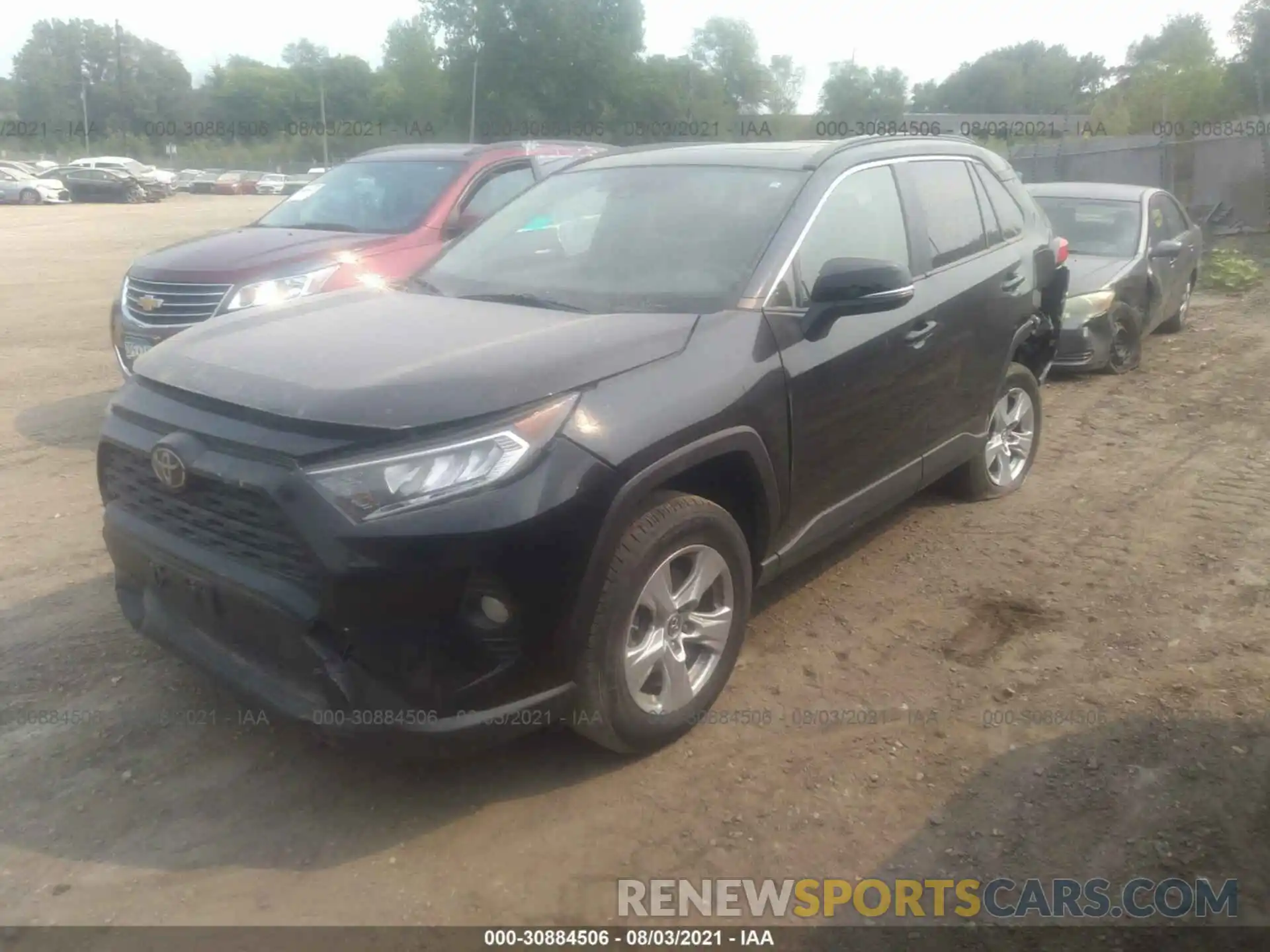 2 Фотография поврежденного автомобиля JTMP1RFVXKJ008400 TOYOTA RAV4 2019