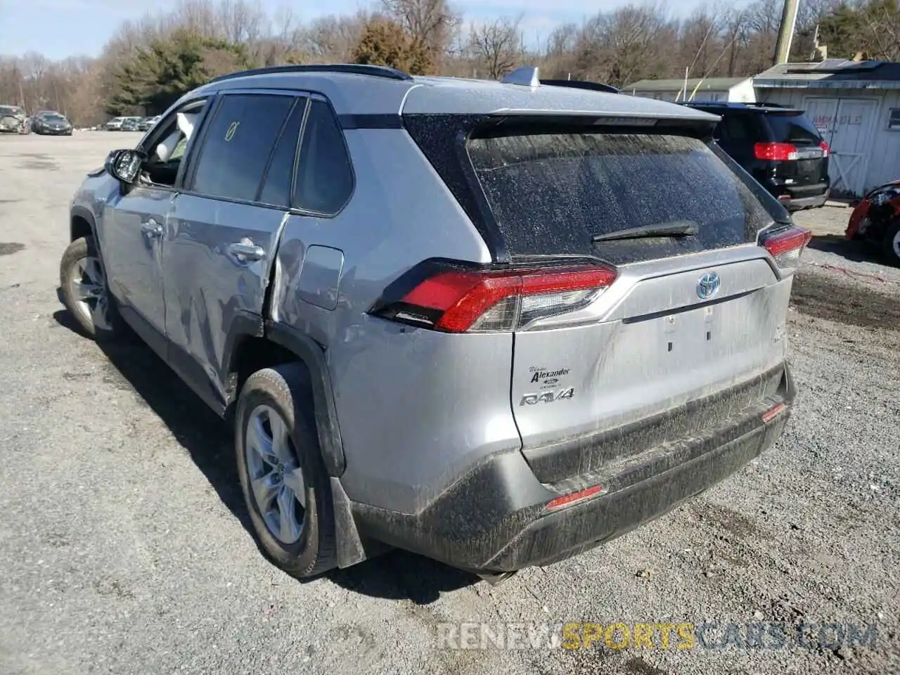 3 Photograph of a damaged car JTMRWRFV0KD003456 TOYOTA RAV4 2019