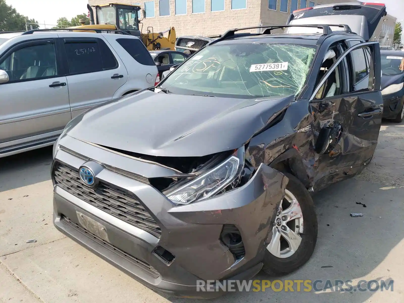 2 Photograph of a damaged car JTMRWRFV0KD009421 TOYOTA RAV4 2019