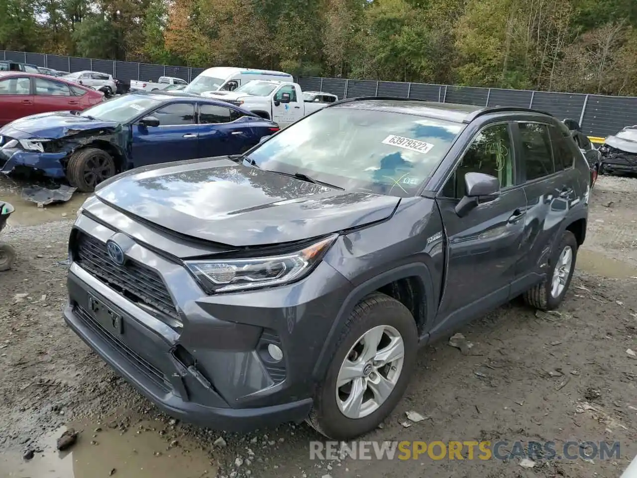 2 Photograph of a damaged car JTMRWRFV0KD010276 TOYOTA RAV4 2019