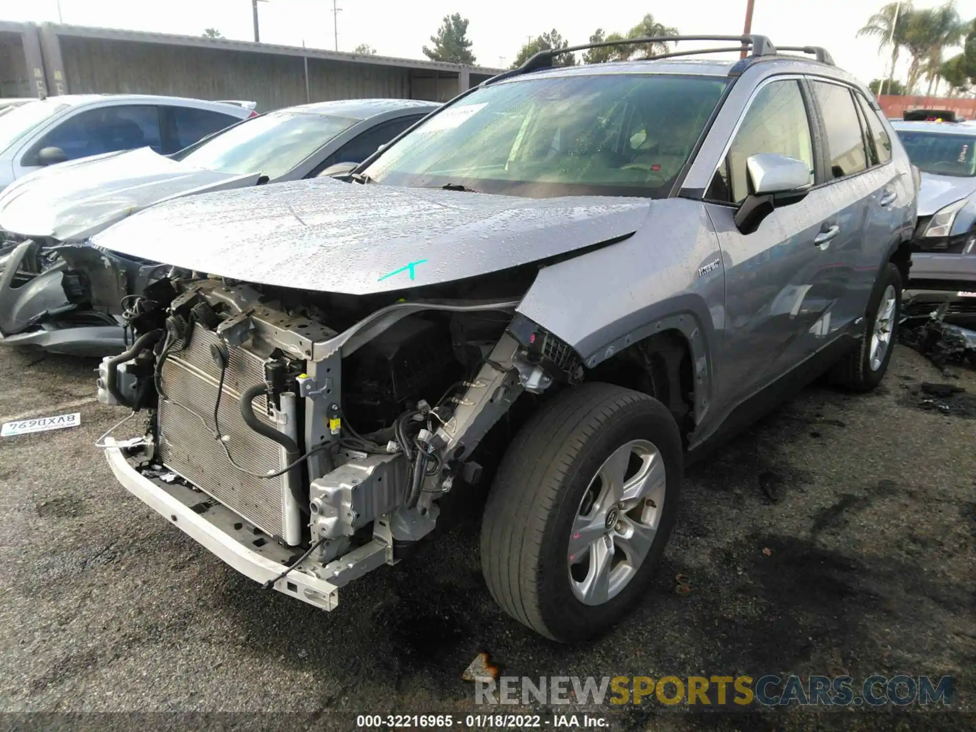 2 Photograph of a damaged car JTMRWRFV1KD004597 TOYOTA RAV4 2019