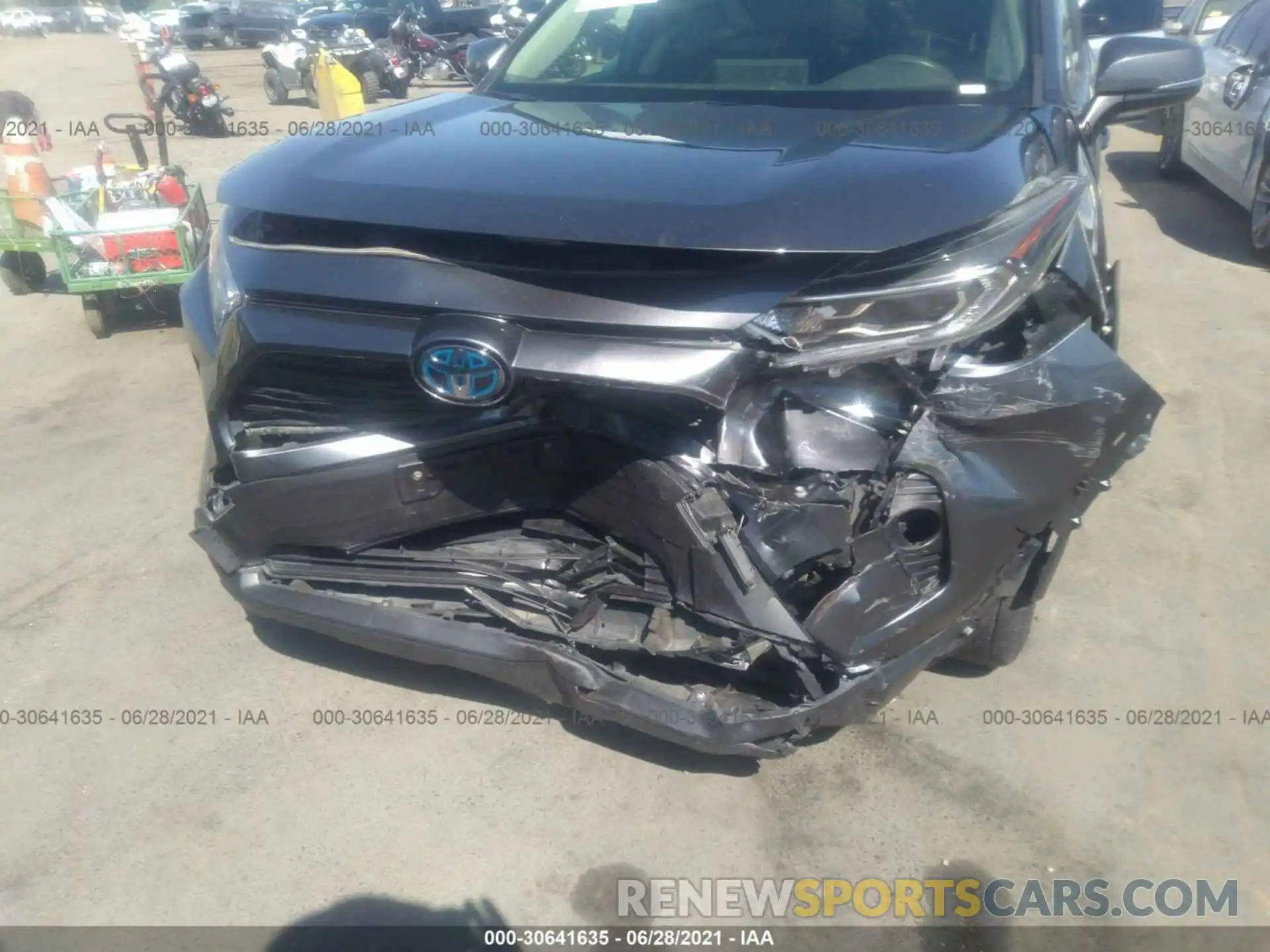 6 Photograph of a damaged car JTMRWRFV1KD008150 TOYOTA RAV4 2019