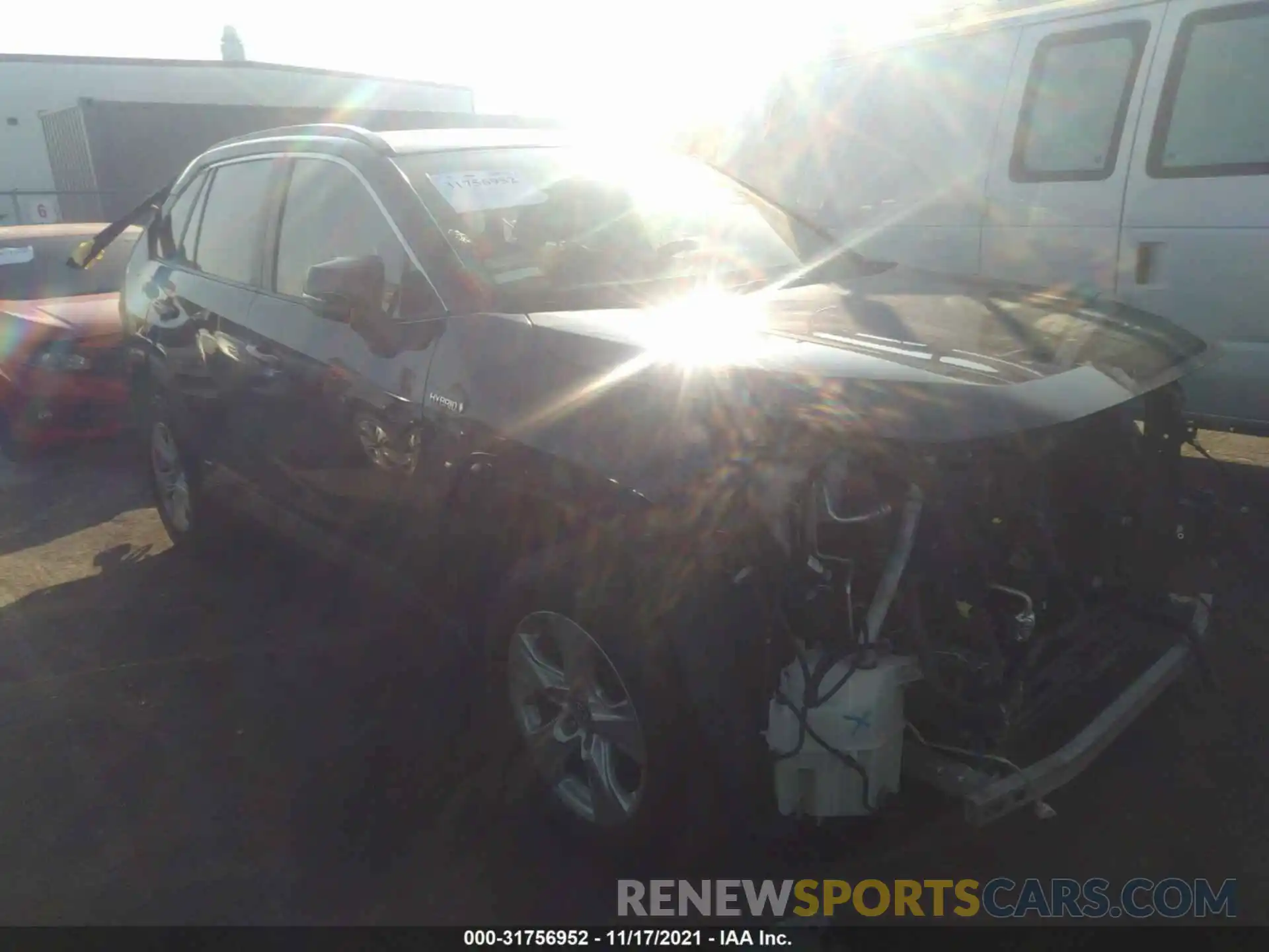 1 Photograph of a damaged car JTMRWRFV1KD010237 TOYOTA RAV4 2019