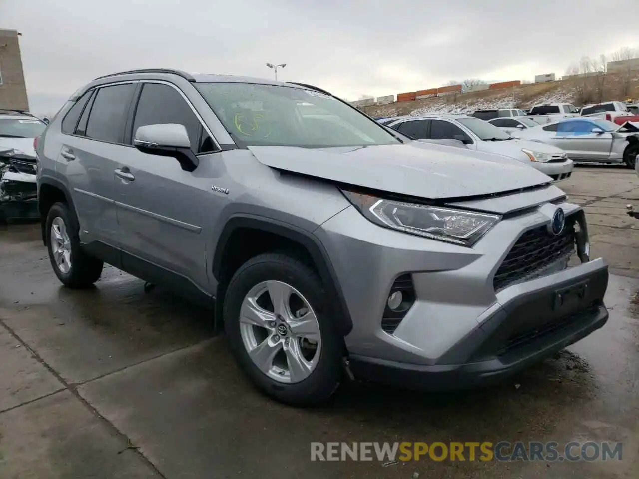 1 Photograph of a damaged car JTMRWRFV1KD013400 TOYOTA RAV4 2019