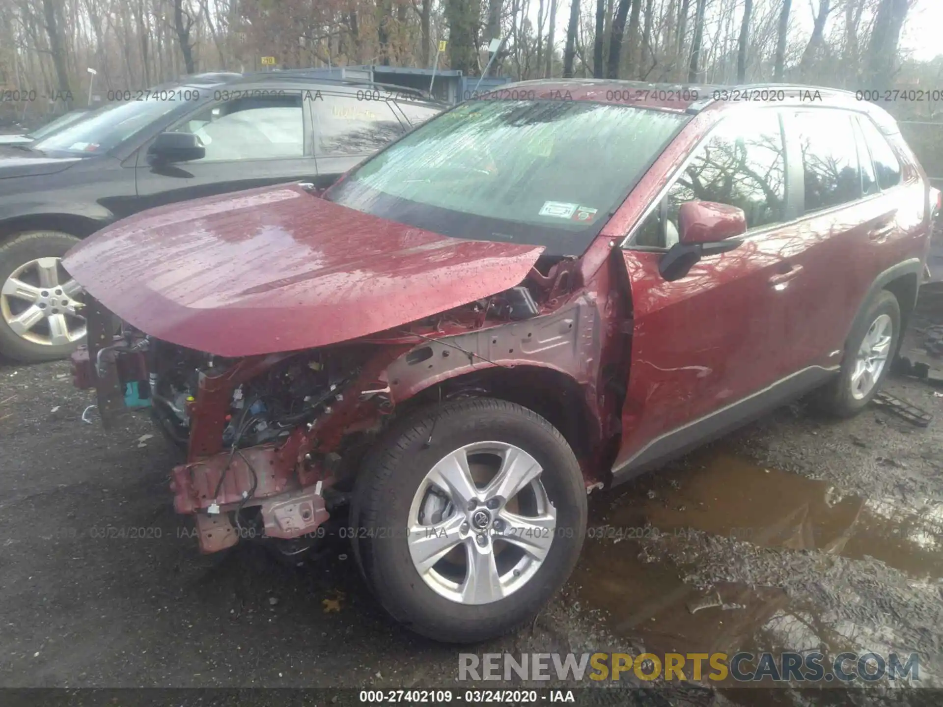 2 Photograph of a damaged car JTMRWRFV1KD025871 TOYOTA RAV4 2019