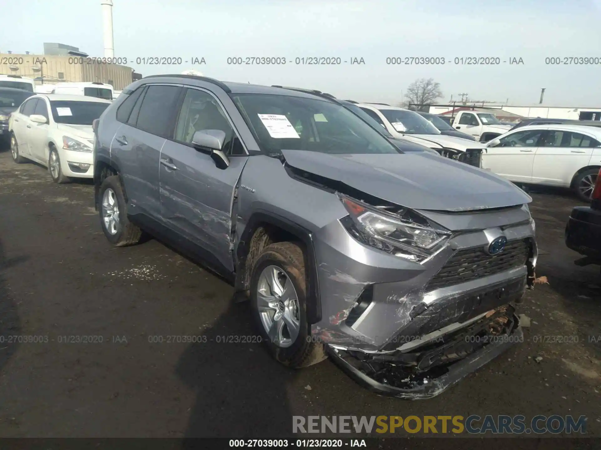 1 Photograph of a damaged car JTMRWRFV1KD030990 TOYOTA RAV4 2019