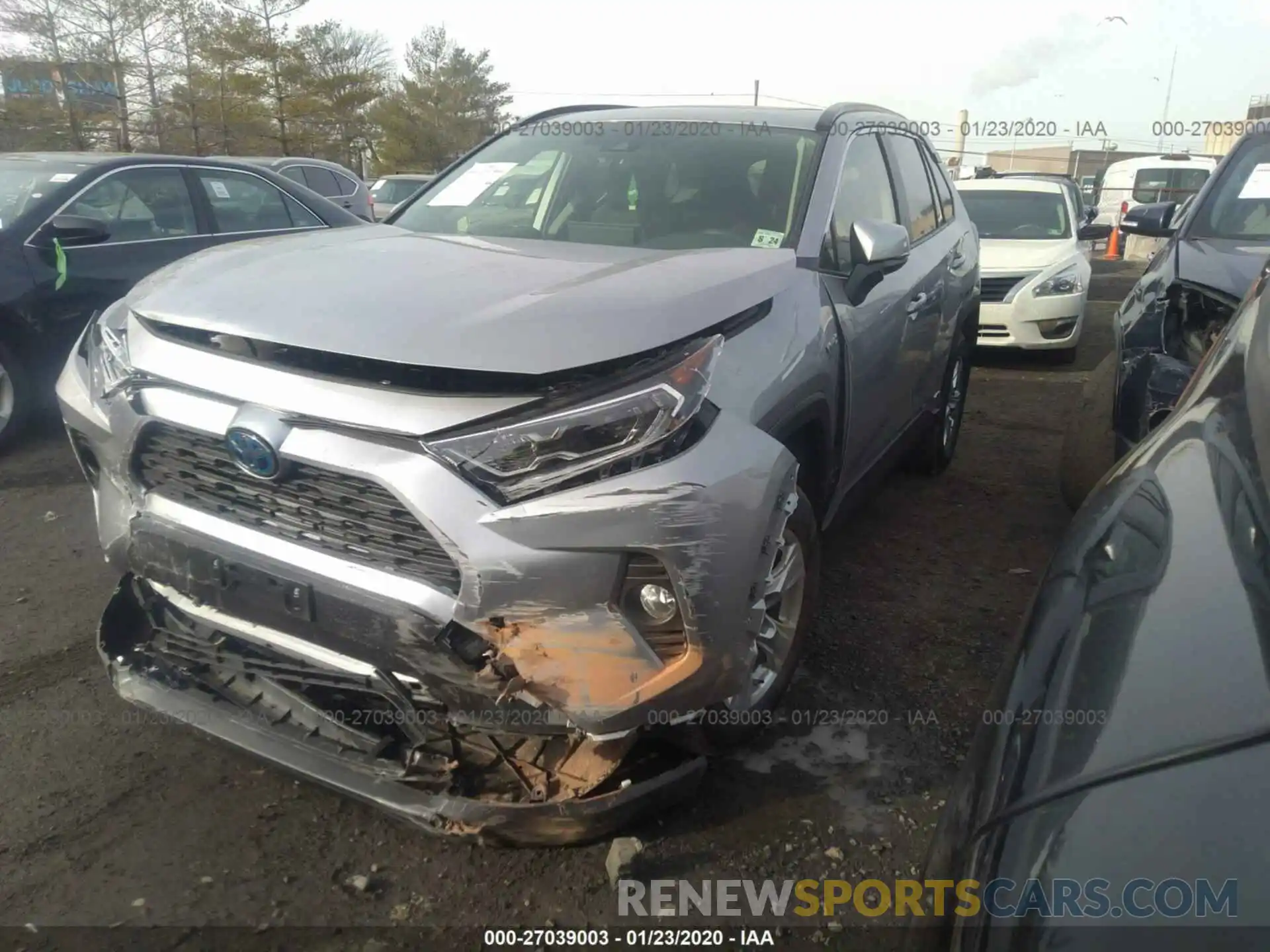 2 Photograph of a damaged car JTMRWRFV1KD030990 TOYOTA RAV4 2019