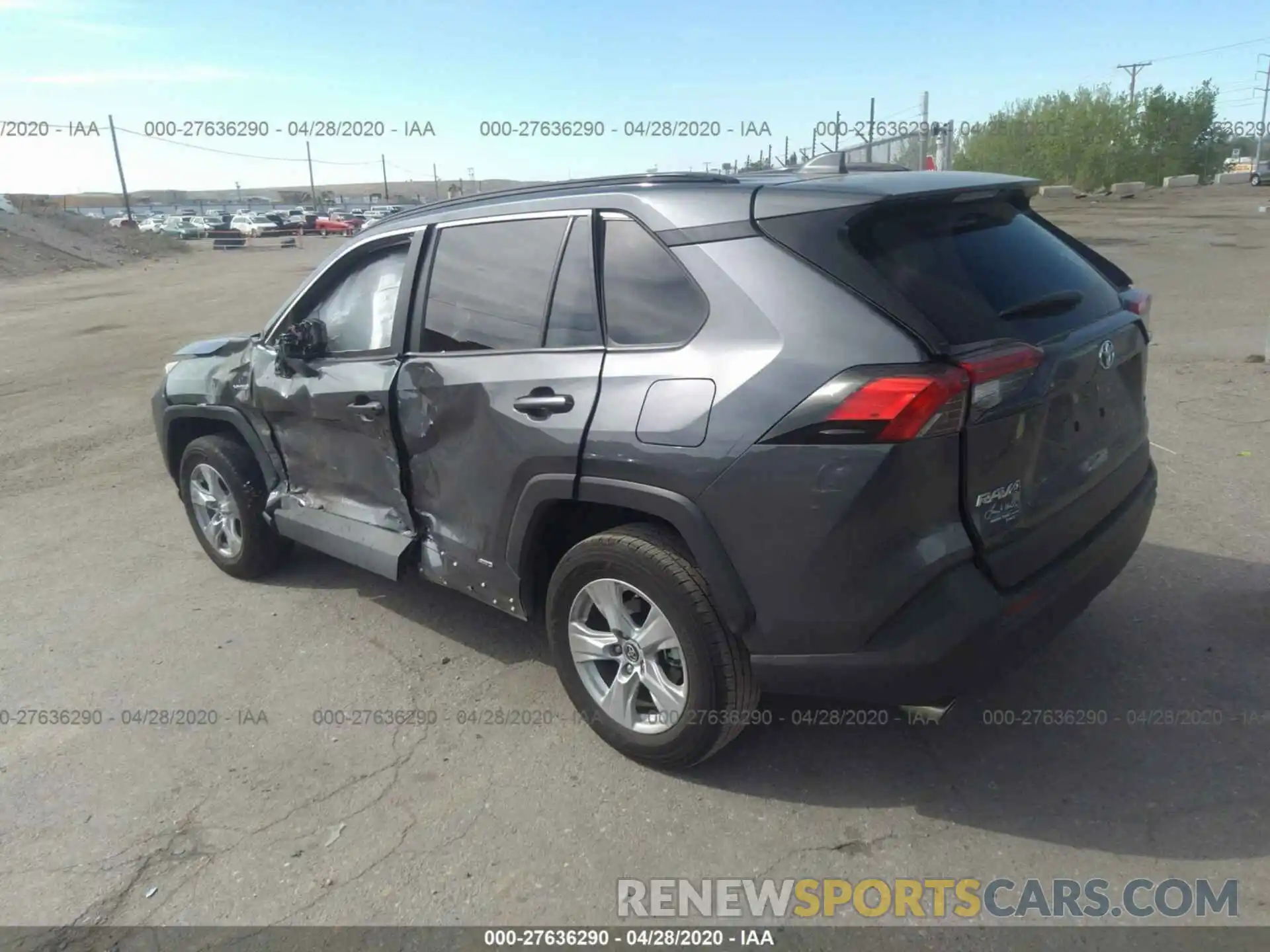 3 Фотография поврежденного автомобиля JTMRWRFV2KD005712 TOYOTA RAV4 2019