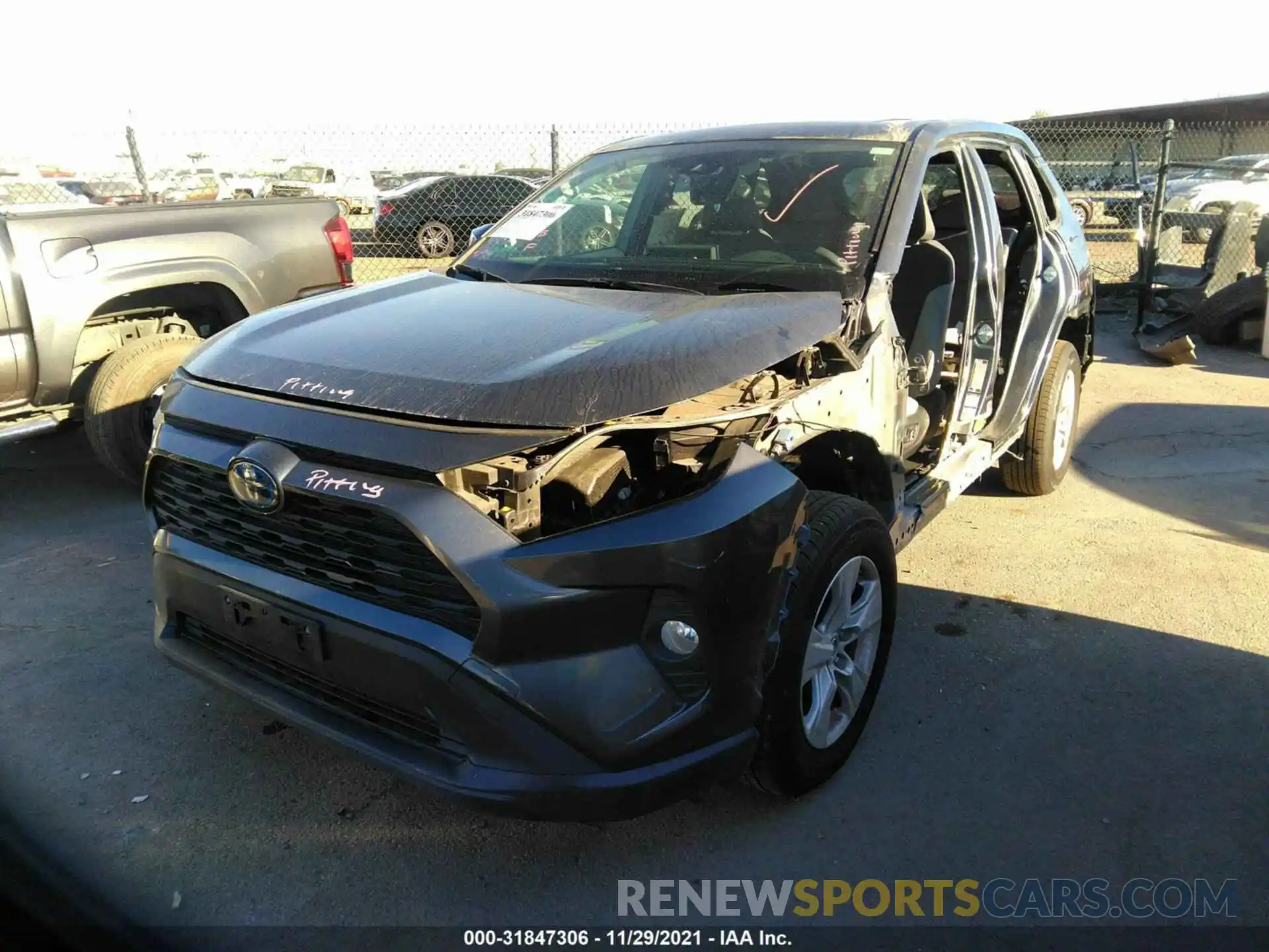 2 Photograph of a damaged car JTMRWRFV2KD025636 TOYOTA RAV4 2019