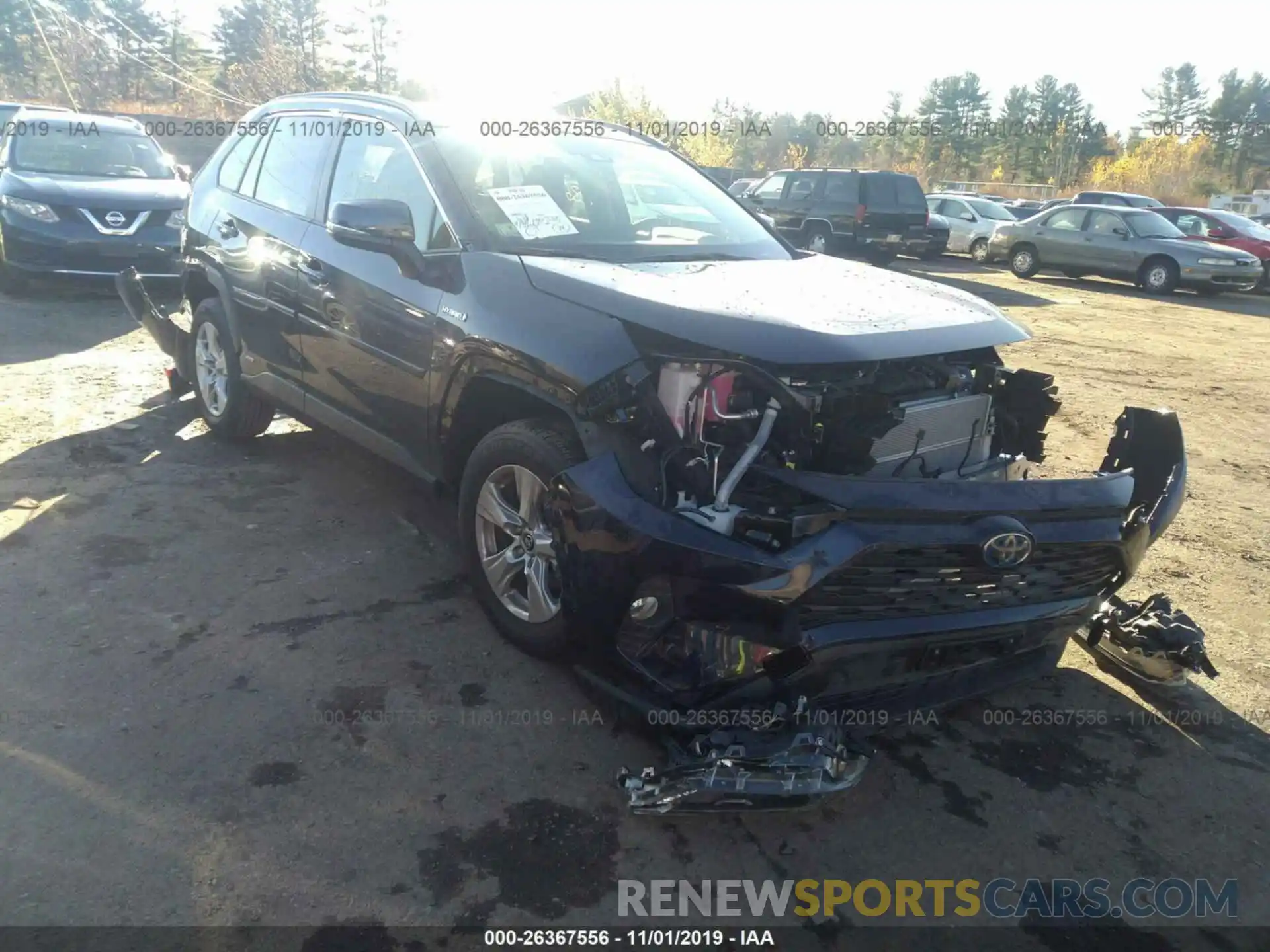 1 Photograph of a damaged car JTMRWRFV2KD518507 TOYOTA RAV4 2019