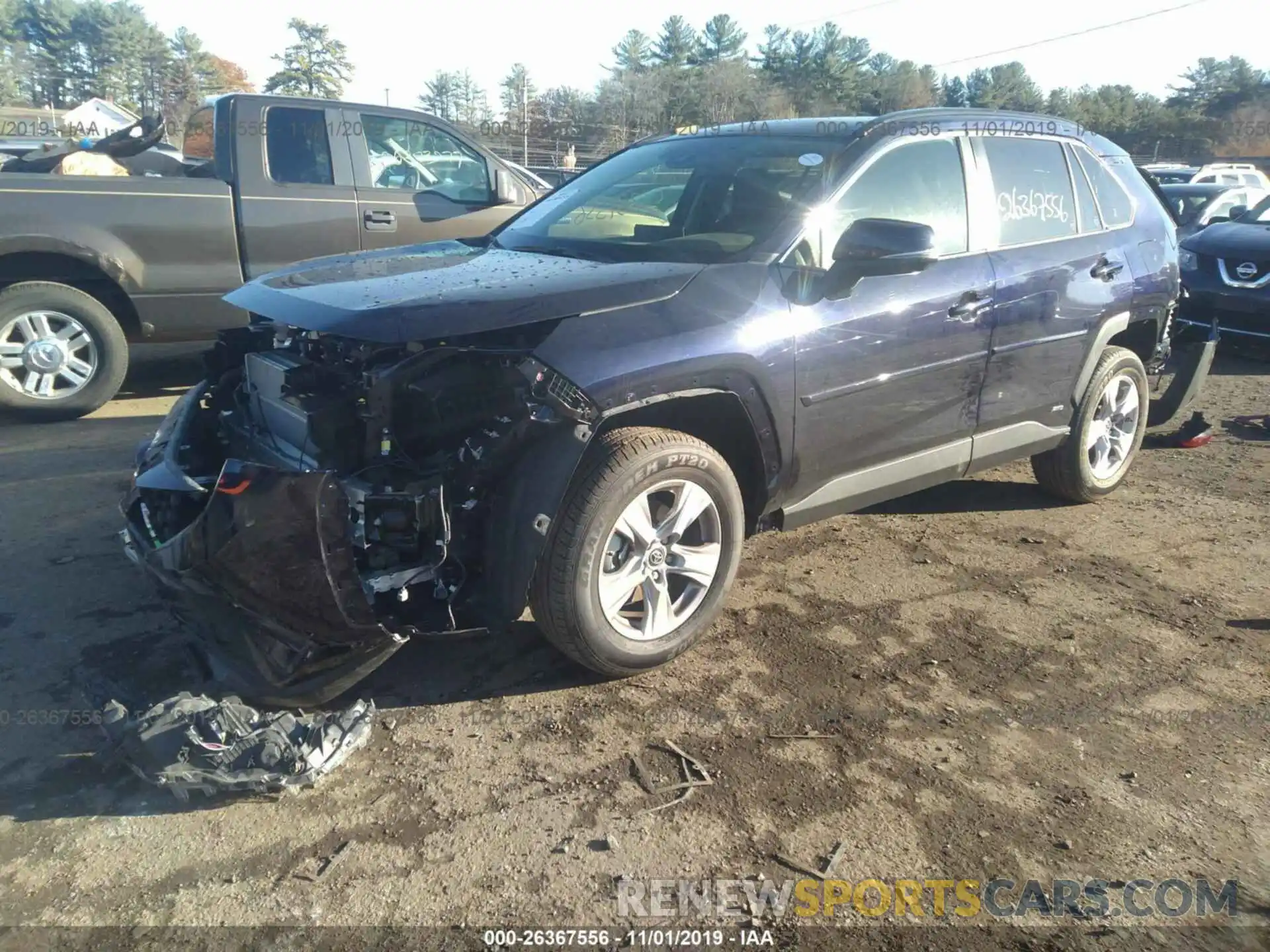 2 Photograph of a damaged car JTMRWRFV2KD518507 TOYOTA RAV4 2019