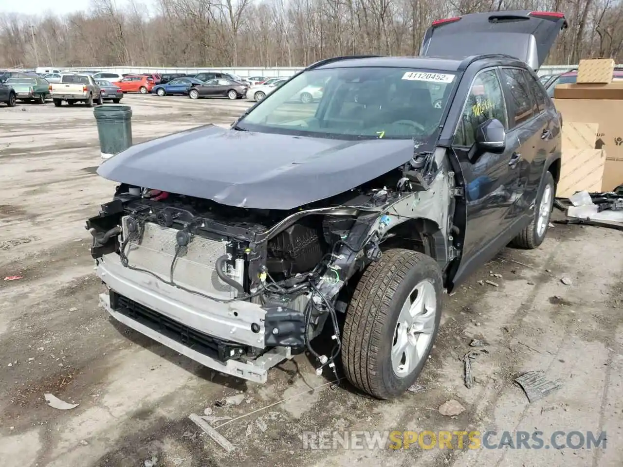 2 Photograph of a damaged car JTMRWRFV3KD008098 TOYOTA RAV4 2019