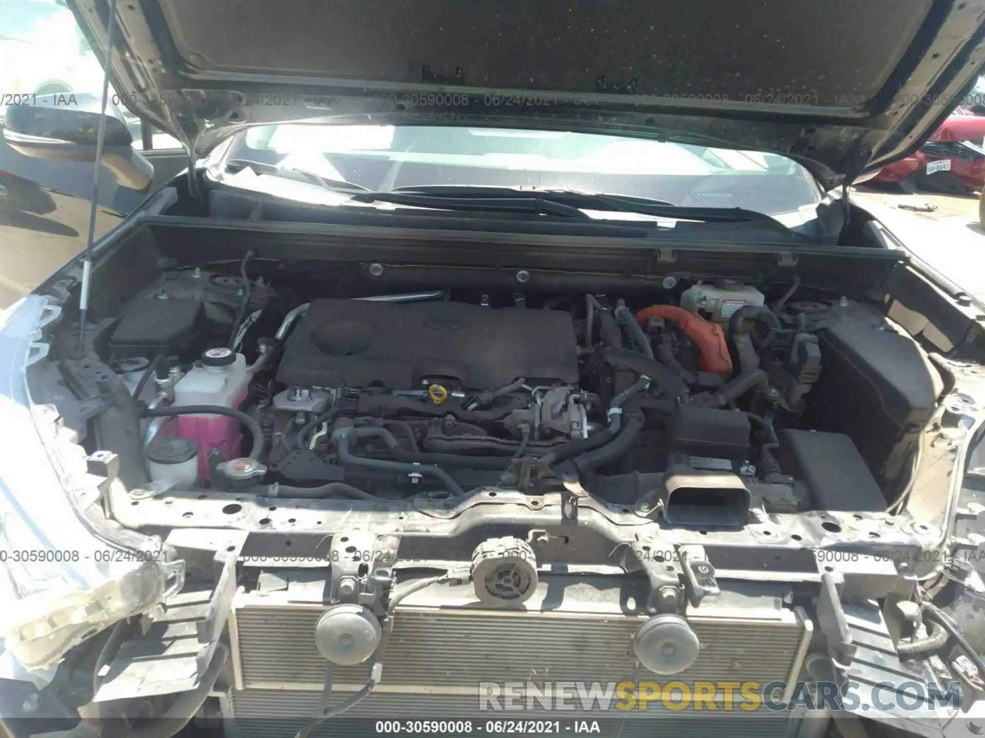 10 Фотография поврежденного автомобиля JTMRWRFV3KD021594 TOYOTA RAV4 2019